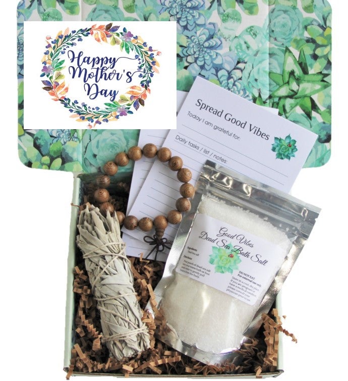 Happy Mother's Day Good Vibes Sage Gift Box